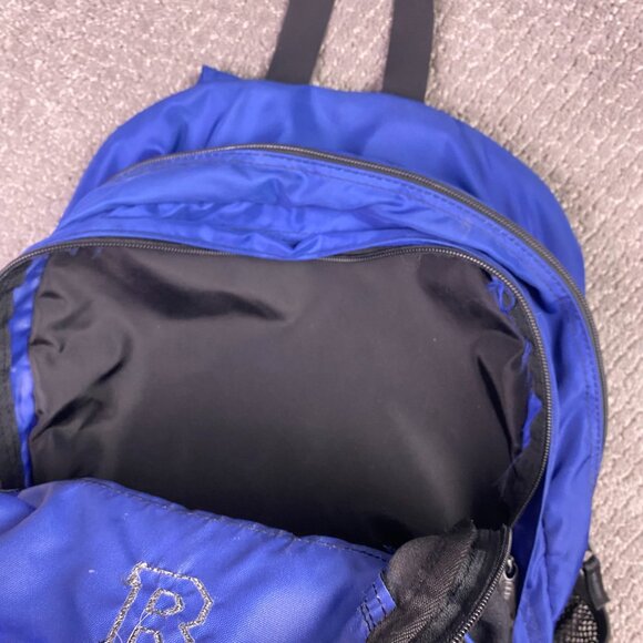 LL Bean Deluxe Book Pack Kids BookPack Backpack School Bag Blue Reflective Nylon - Picture 8 of 10